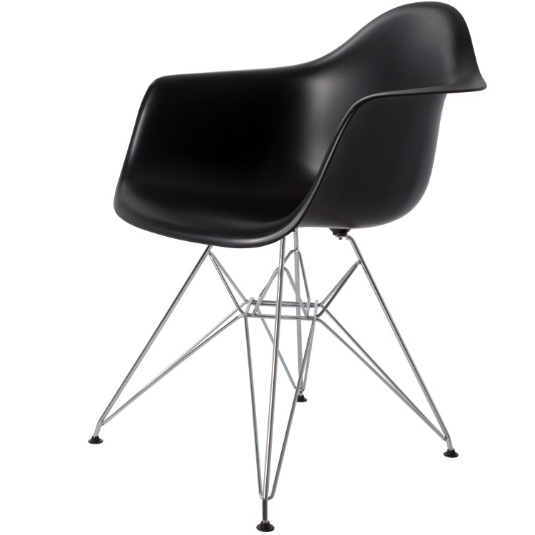 Charles Eames style, Jadalnia krzeslo DAR PP czarny