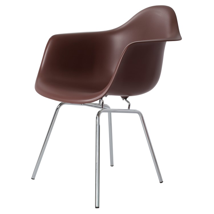 Charles Eames style, Jadalnia krzeslo DAX PP brazowy