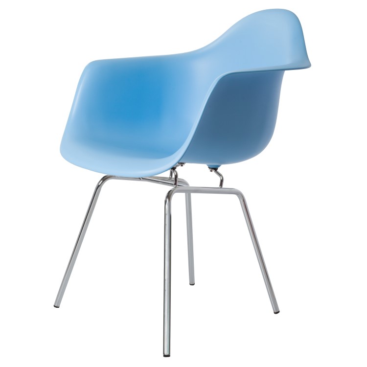 Charles Eames style, Jadalnia krzeslo DAX PP jasnoniebieski
