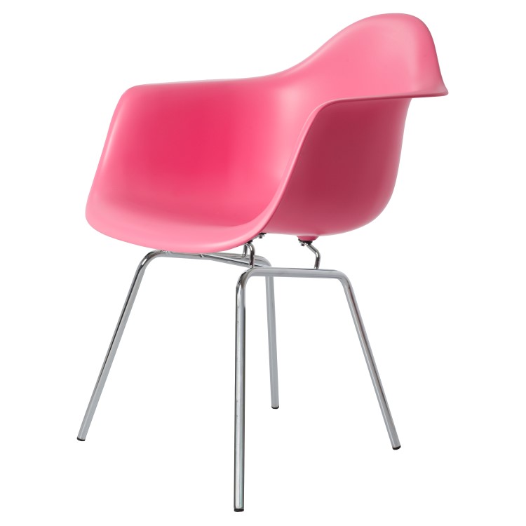 Charles Eames style, Jadalnia krzeslo DAX PP rózowy