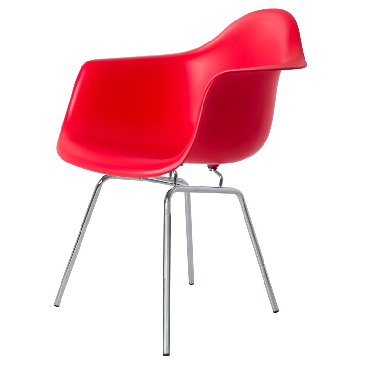 Charles Eames style, Jadalnia krzeslo DAX PP czerwony