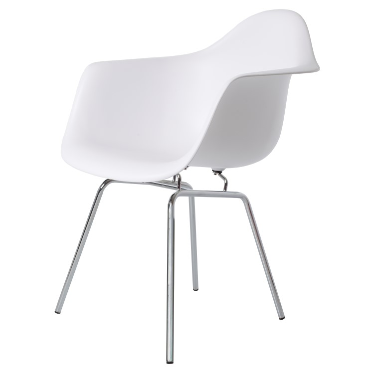 Charles Eames style, Jadalnia krzeslo DAX PP bialy