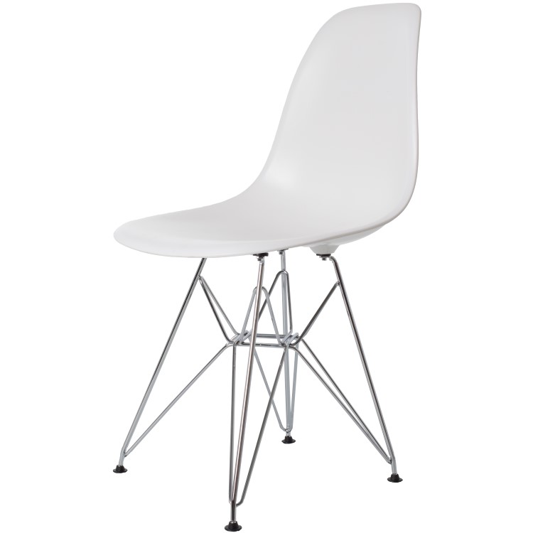 Charles Eames style, Jadalnia krzeslo DSR ABS bialy