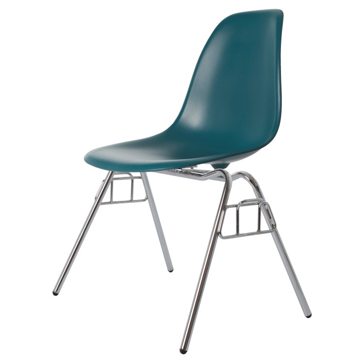 Charles Eames style, Jadalnia krzeslo DSS matowy PP blekitny