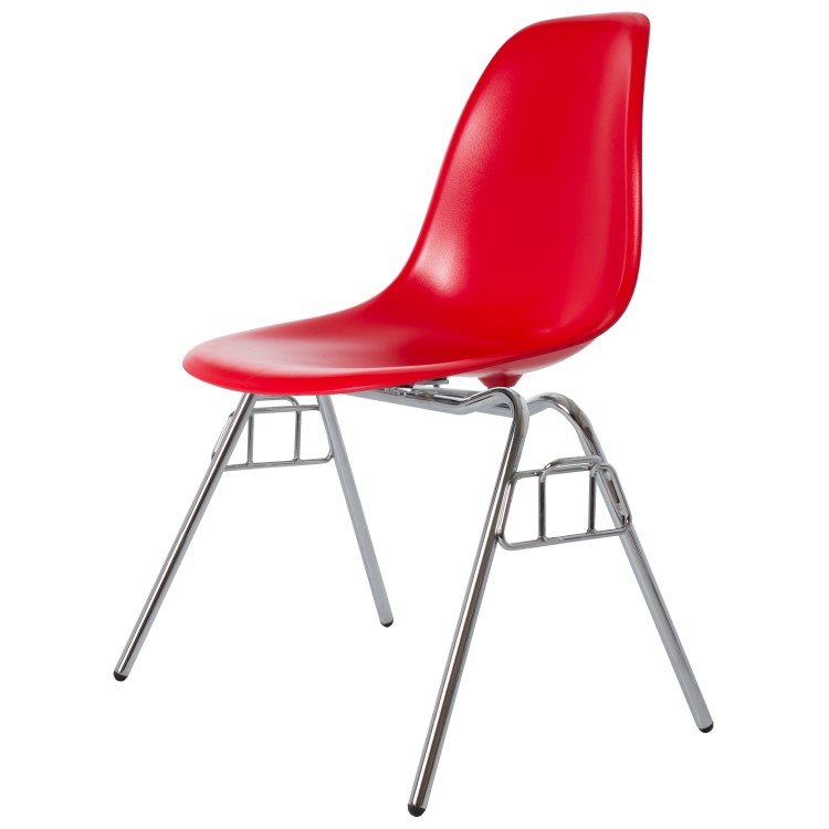 Charles Eames style, Jadalnia krzeslo DSS ABS czerwony