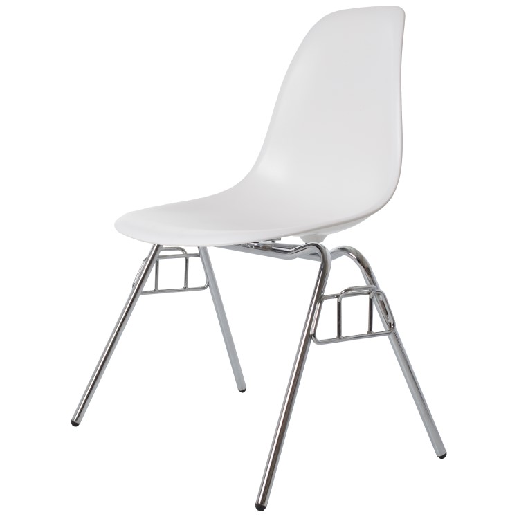 Charles Eames style, Jadalnia krzeslo DSS ABS bialy