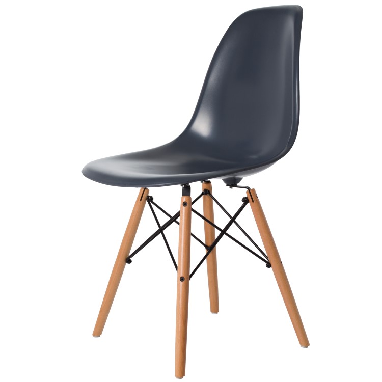 Charles Eames style, Jadalnia krzeslo DSW ABS ciemnoszary