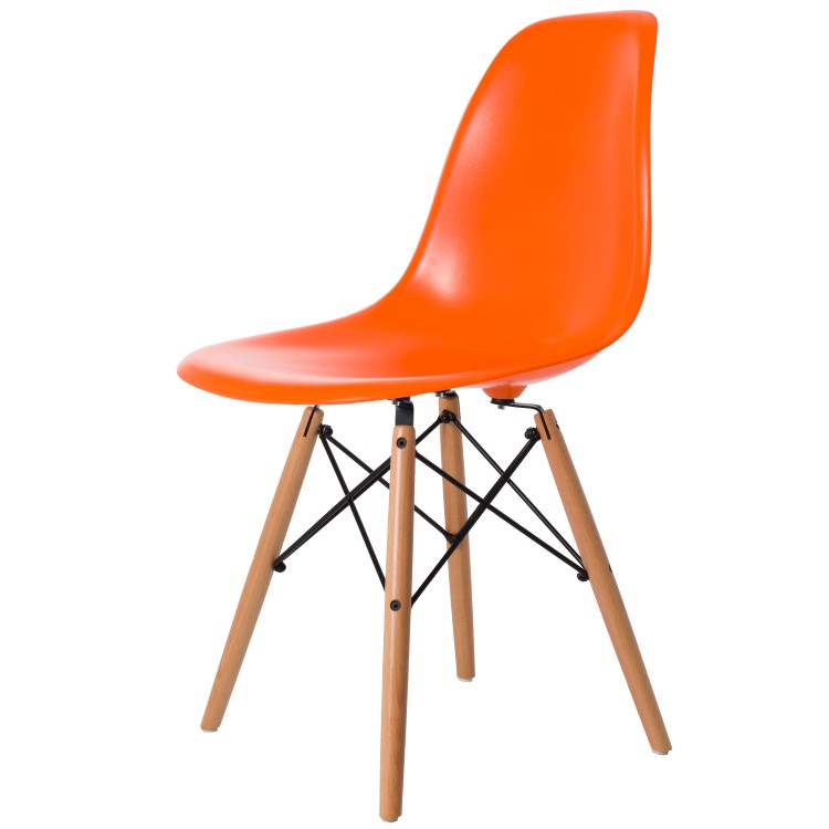 Charles Eames style, Jadalnia krzeslo DSW ABS pomaranczowy