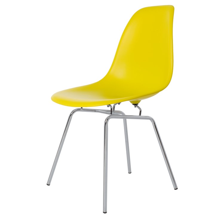 Charles Eames style, Jadalnia krzeslo DSX matowy PP wapno neonowe