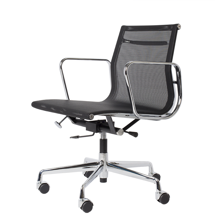 Charles Eames style, Krzeslo biurowe EA117 mesh netweave czarny