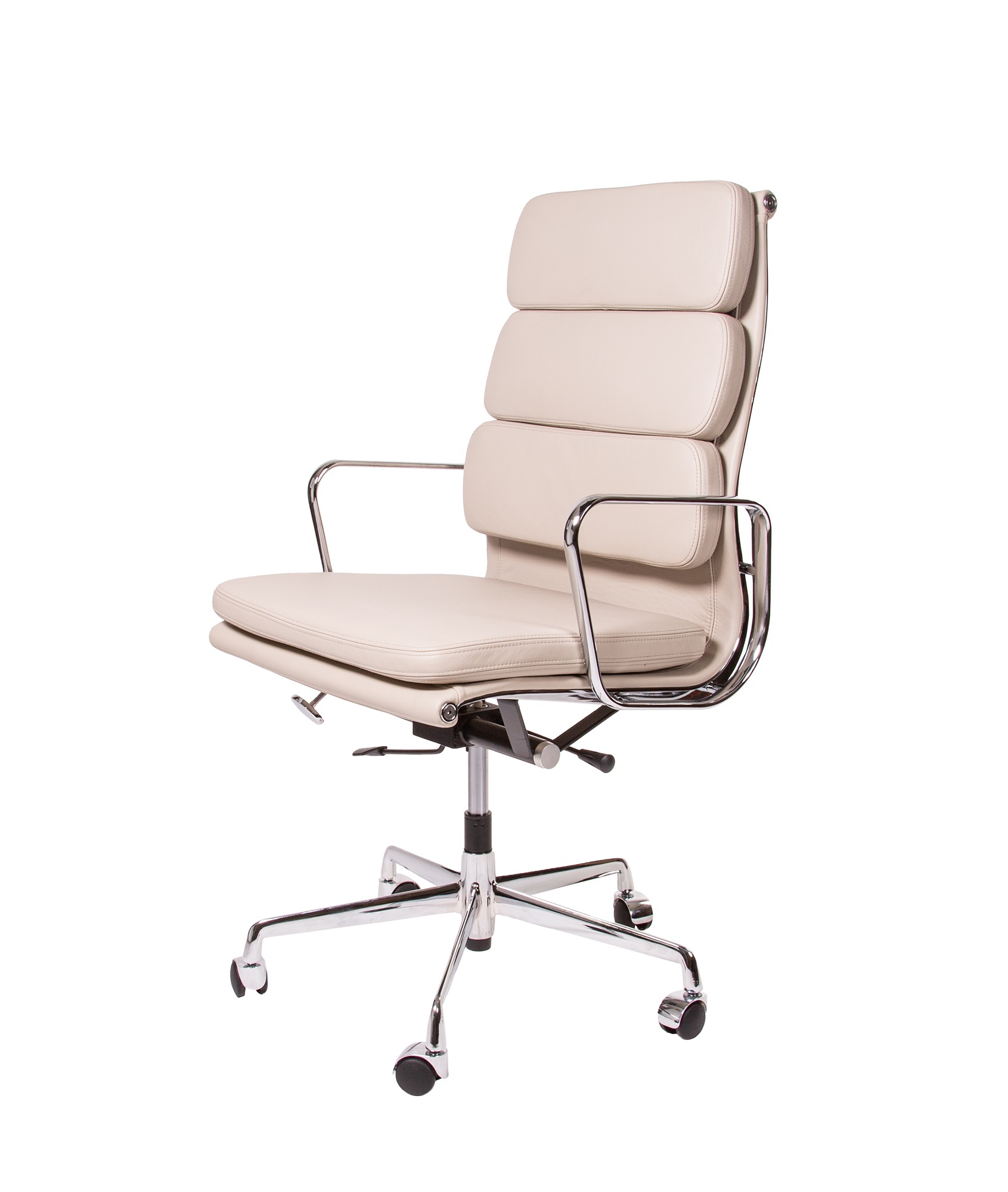 Charles Eames style, Krzeslo wykonawczy EA219 Skóra szary