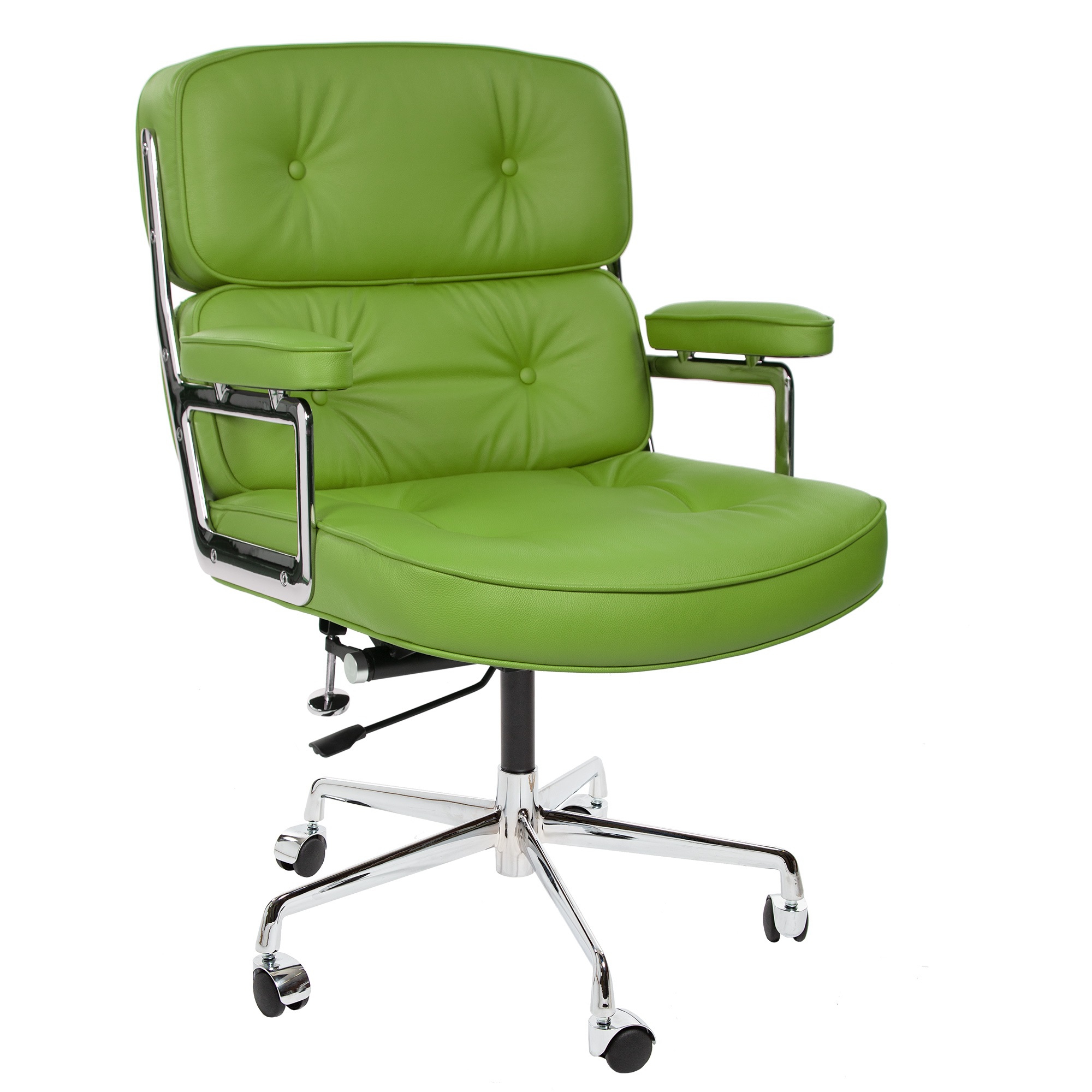 Charles Eames style, Krzeslo biurowe ES104 zielony