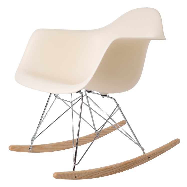Charles Eames style, Bujane RAR Krzeslo do jazdy Krem PP