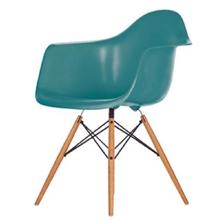 Charles Eames style, Jadalnia krzeslo DAW PP blekitny