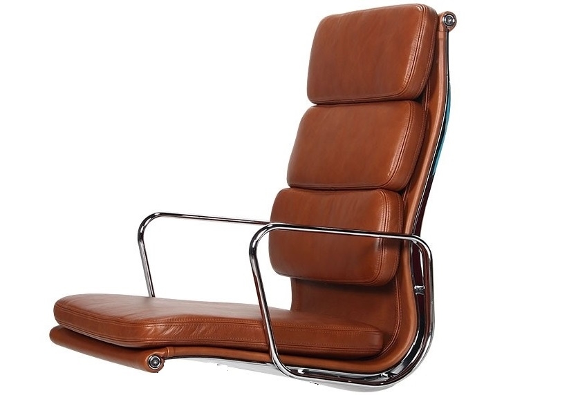 Charles Eames style, Krzeslo konferencyjne EA208 Wysoki plecach antyk