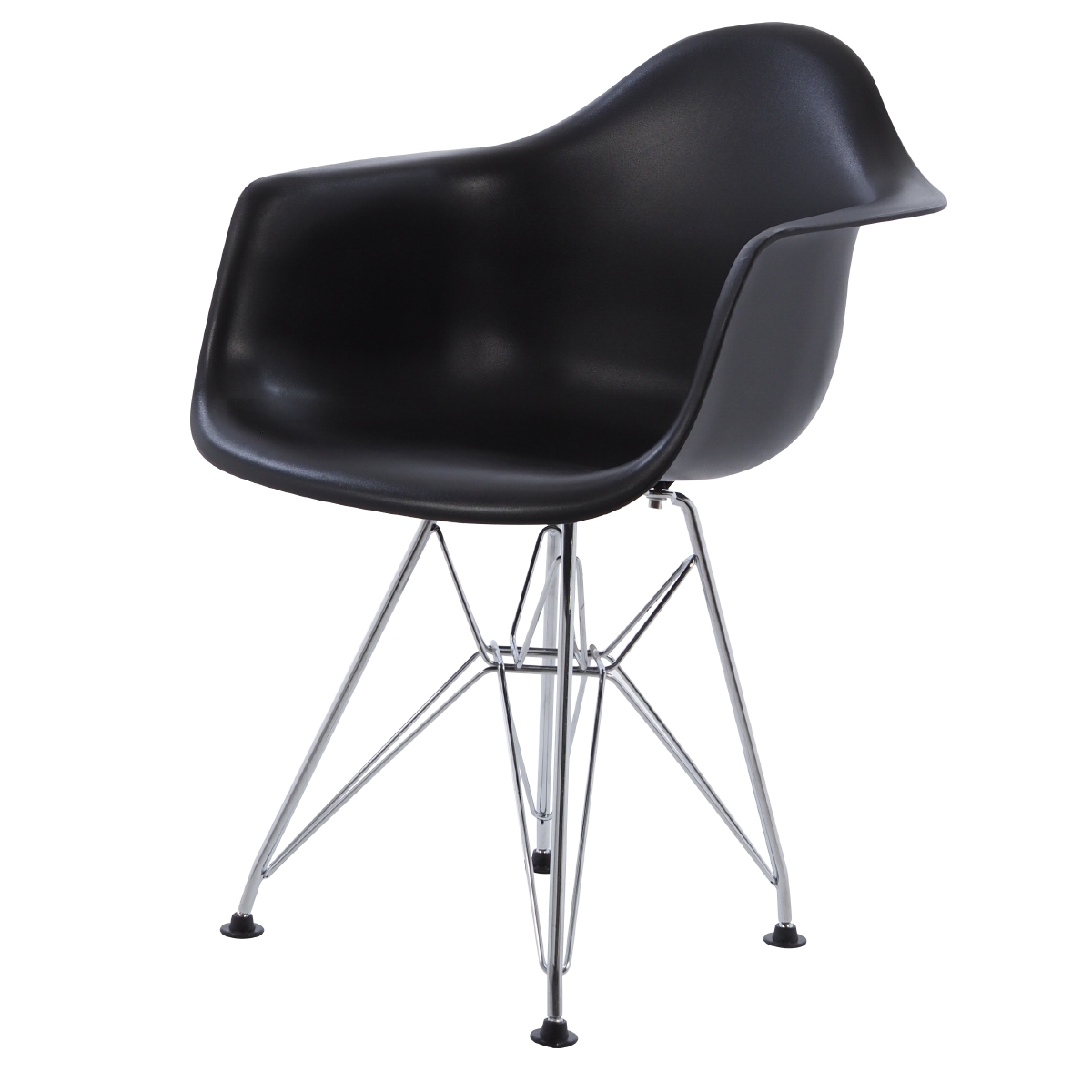Charles Eames style, Krzeselko dla dziecka DAR Junior czarny