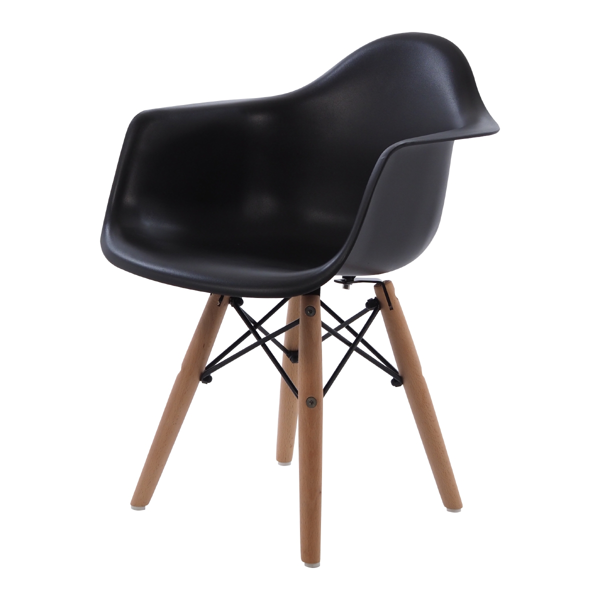 Charles Eames style, Krzeselko dla dziecka DAW Junior czarny
