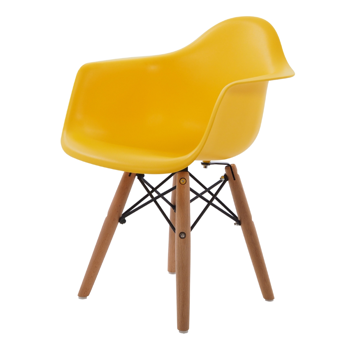 Charles Eames style, Krzeselko dla dziecka DAW Junior zólty