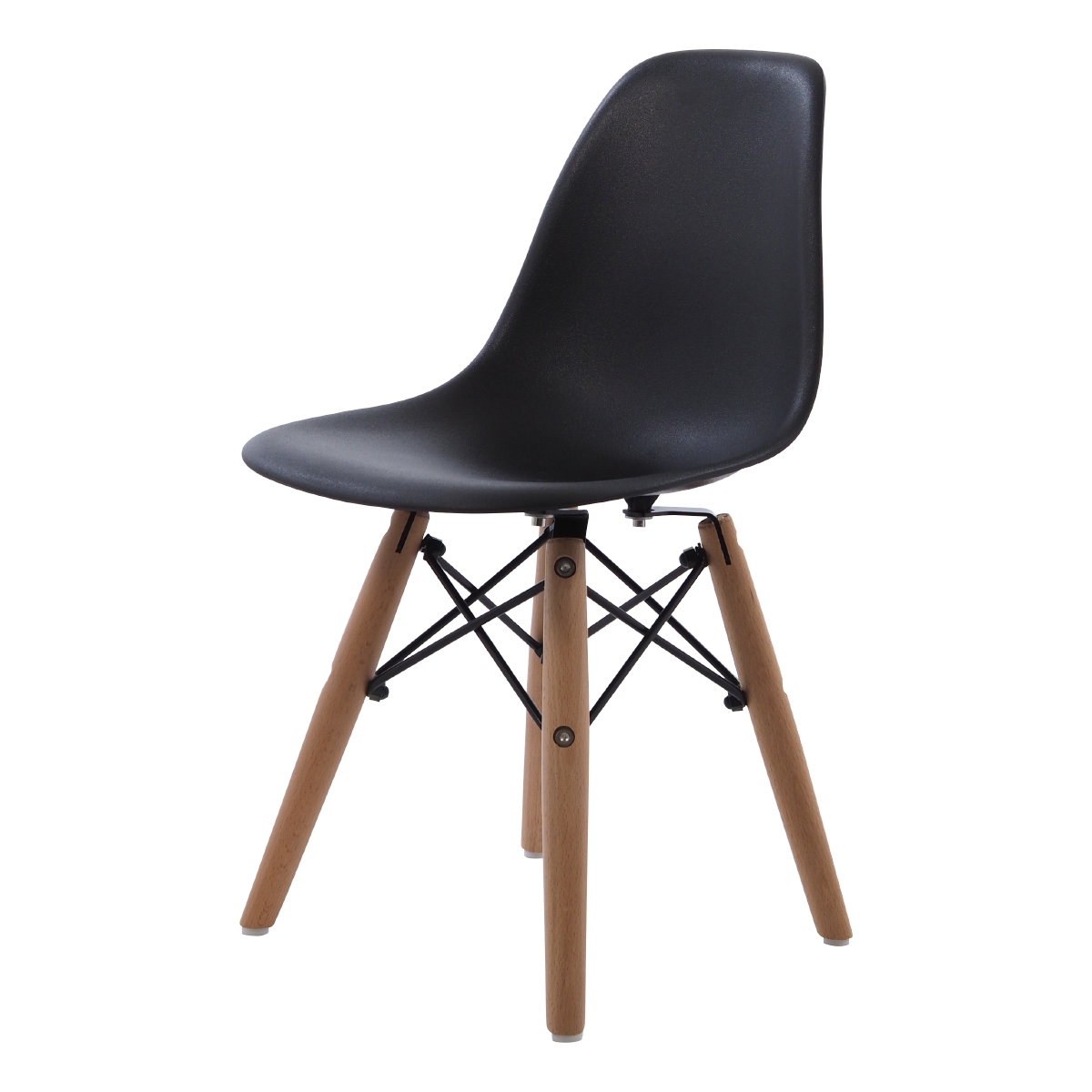 Charles Eames style, Krzeselko dla dziecka DSW Junior czarny