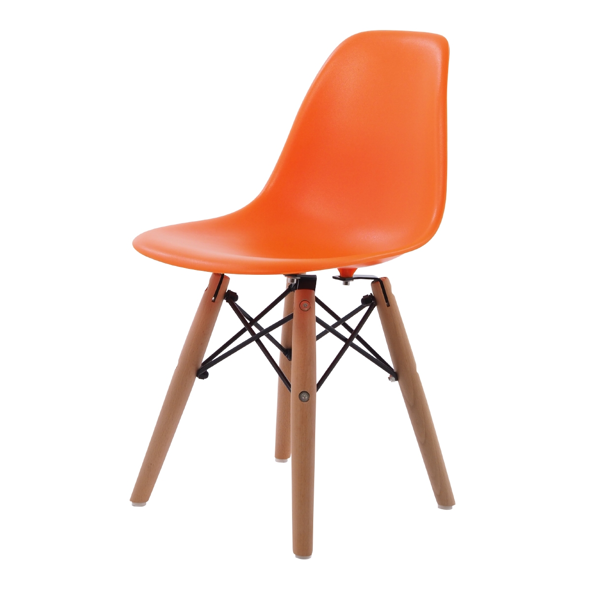 Charles Eames style, Krzeselko dla dziecka DSW Junior pomaranczowy