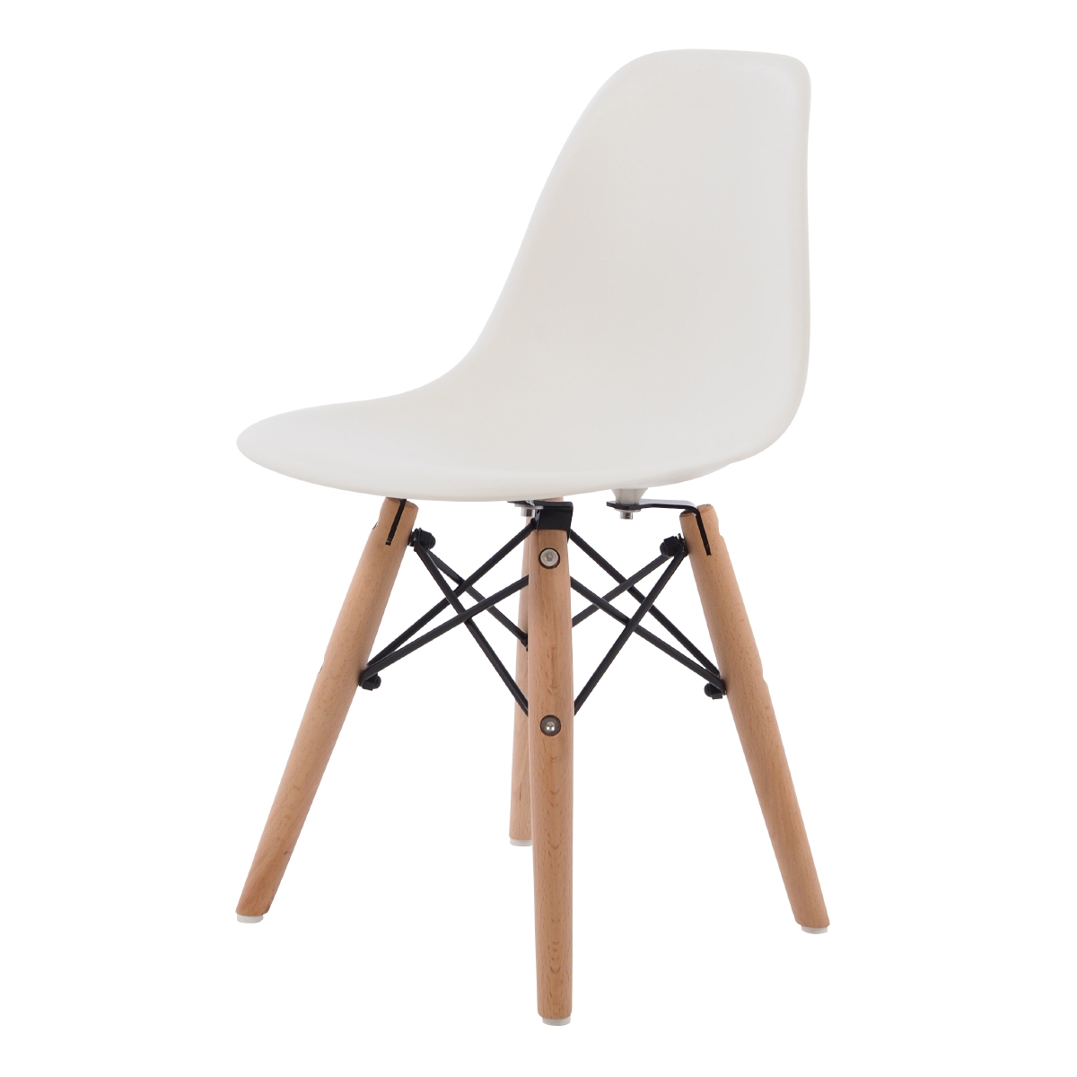 Charles Eames style, Krzeselko dla dziecka DSW Junior bialy