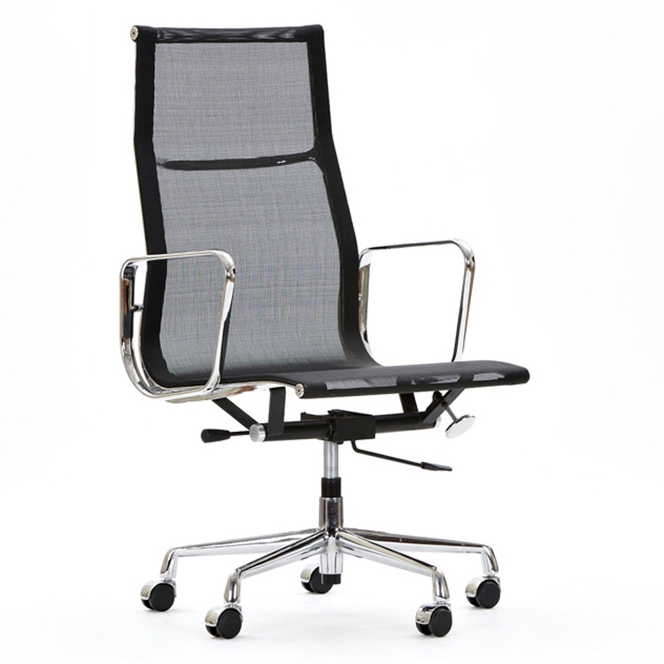 Charles Eames style, Krzeslo biurowe EA119 mesh netweave czarny