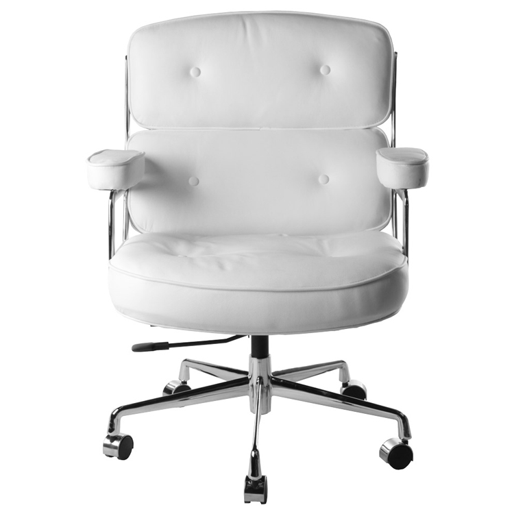Charles Eames style, Krzeslo biurowe ES104 bialy