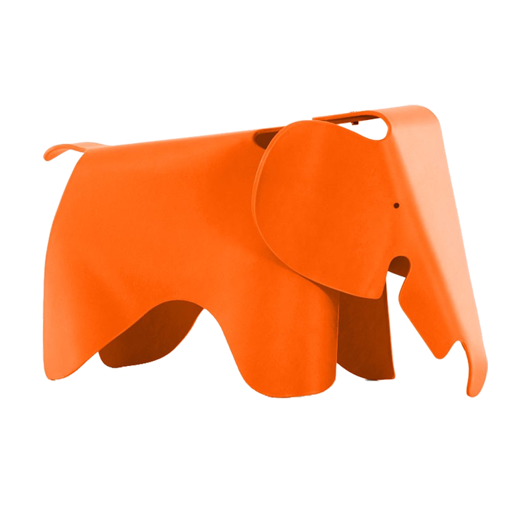 Charles Eames style, Slon krzeslo Elephant Junior pomaranczowy