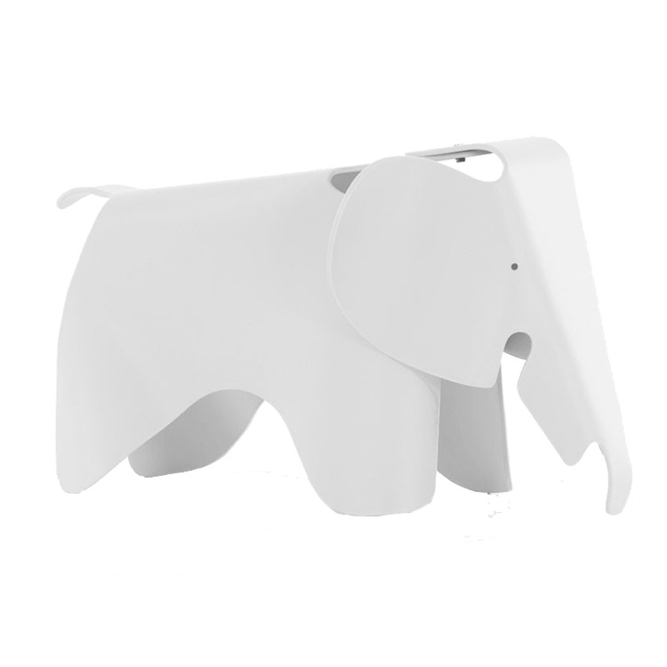 Charles Eames style, Slon krzeslo Elephant Junior bialy