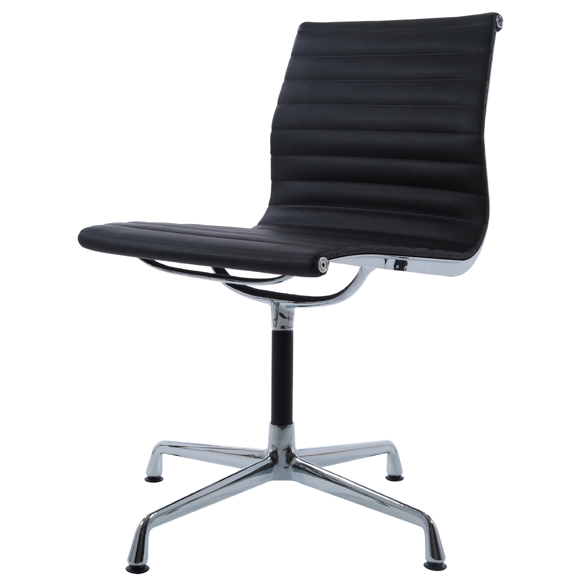 Charles Eames style, Krzeslo konferencyjne EA105 Skóra czarny