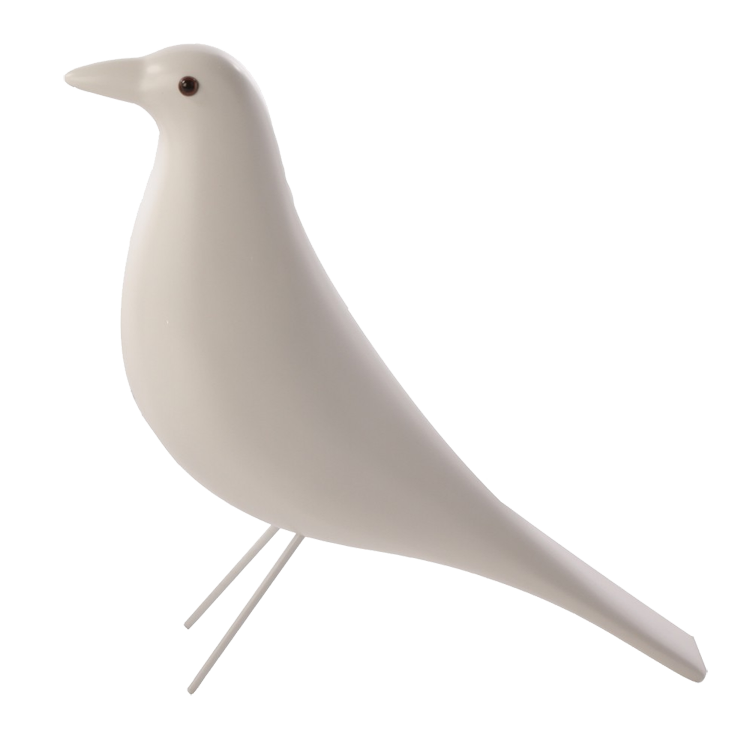 Charles Eames style, Dekoracja Housebird bialy