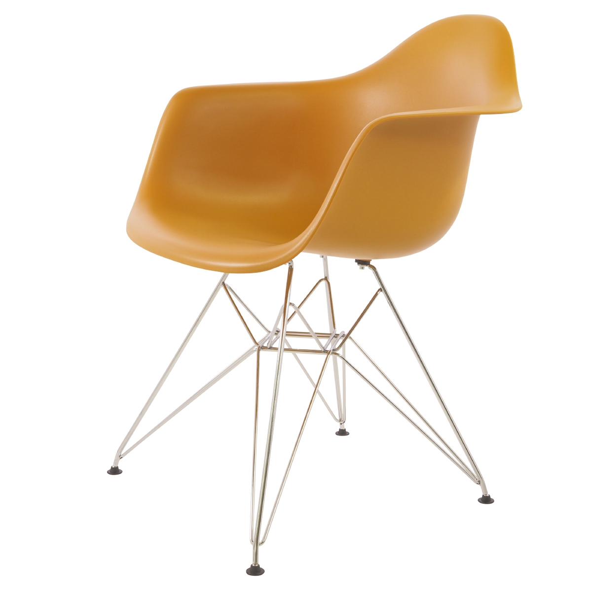 Charles Eames style, Jadalnia krzeslo DAR matowy PP imbir