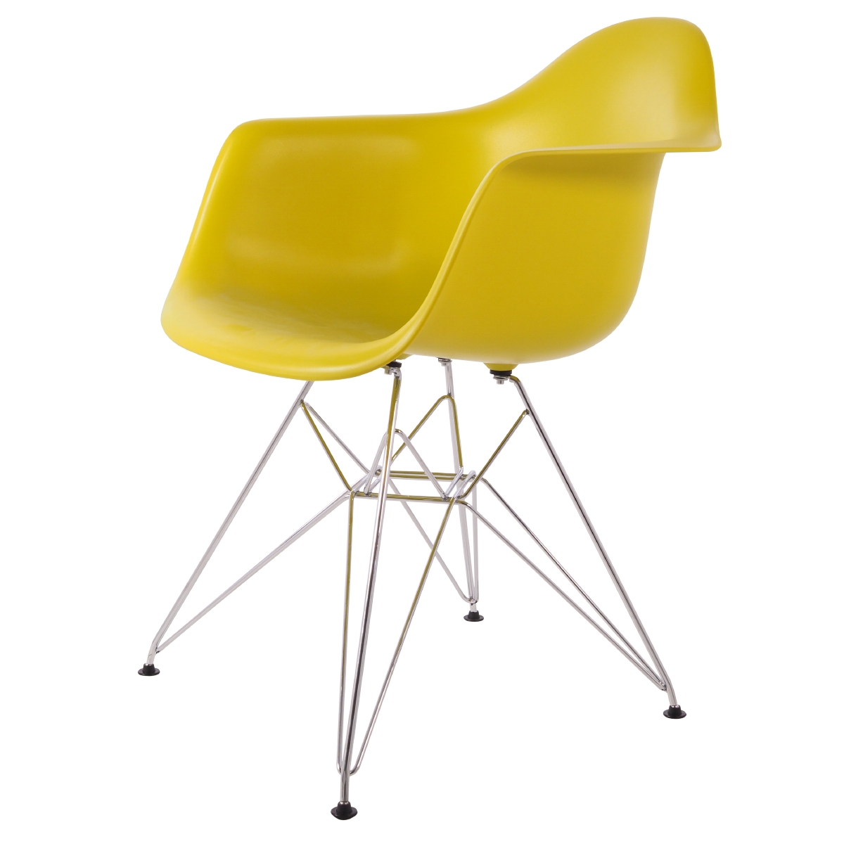 Charles Eames style, Jadalnia krzeslo DAR matowy Musztarda PP