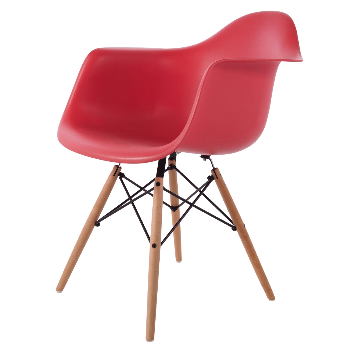 Charles Eames style, Jadalnia krzeslo DAW PP koralowy rózowy