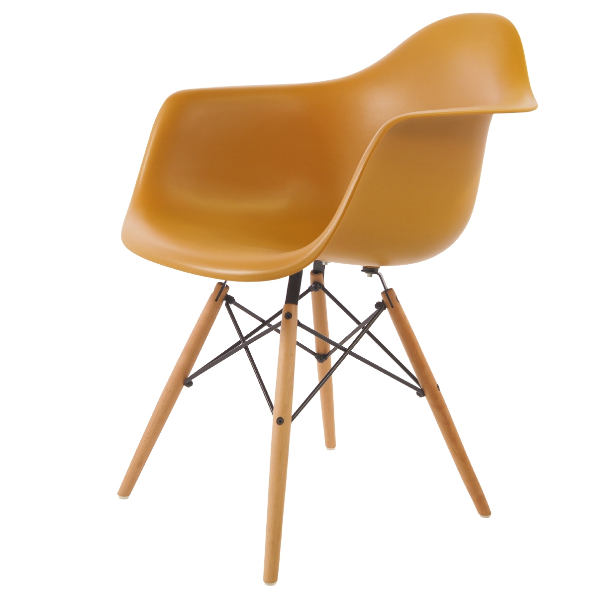 Charles Eames style, Jadalnia krzeslo DAW PP imbir