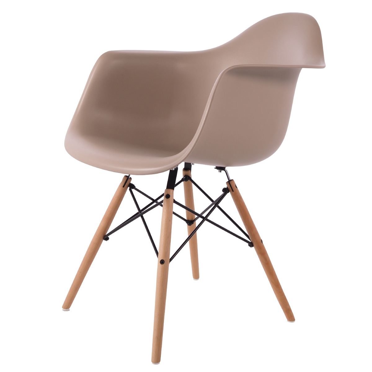 Charles Eames style, Jadalnia krzeslo DAW Lekka czekolada PP