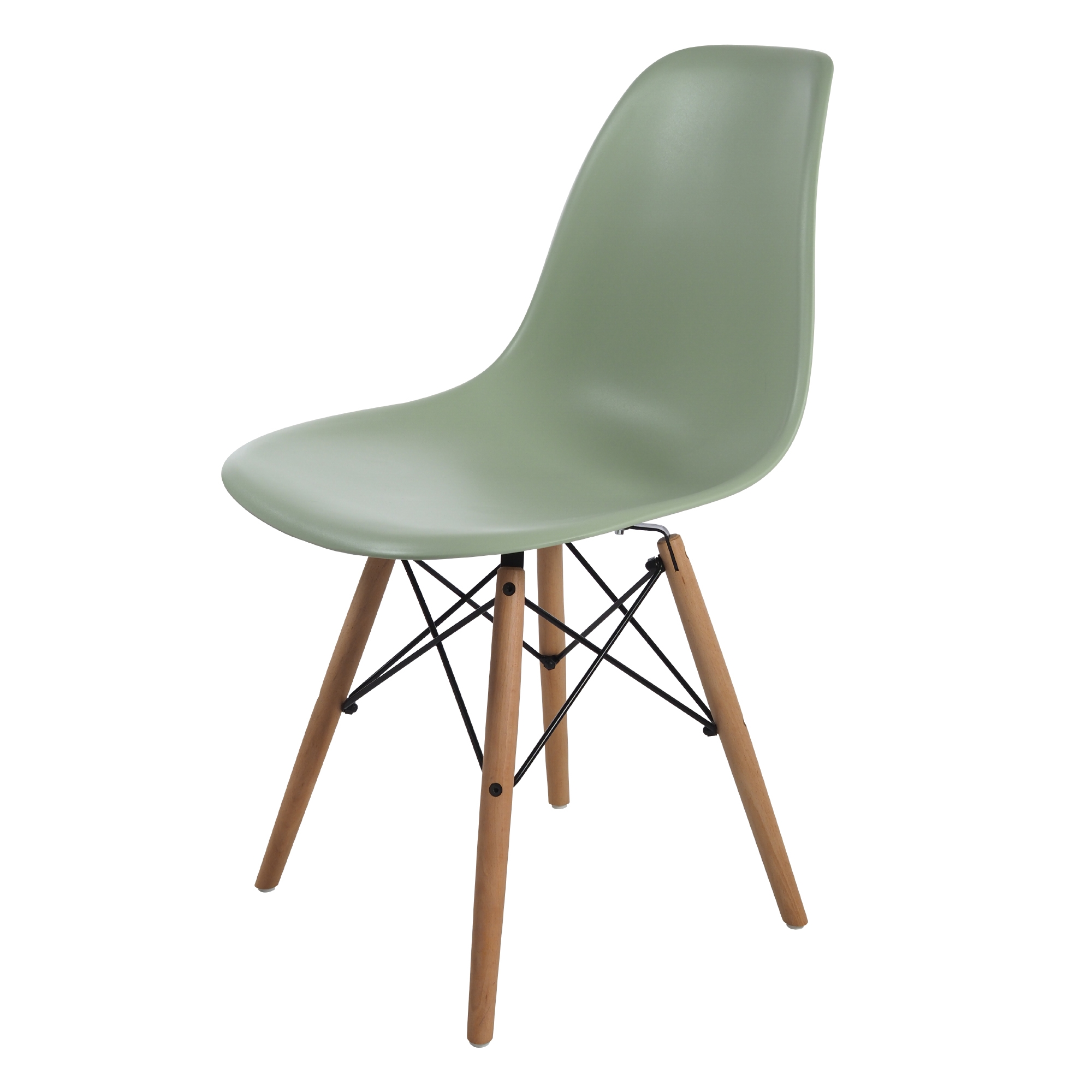 Charles Eames style, Jadalnia krzeslo DSW matowy PP mint