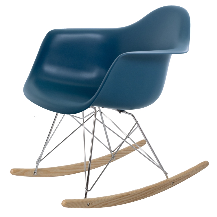 Charles Eames style, Bujane RAR Krzeslo do jazdy PP blekitny