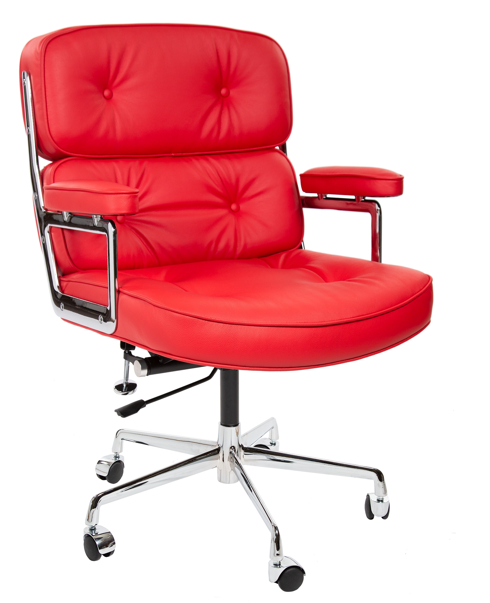 Charles Eames style, Krzeslo biurowe ES104 czerwony